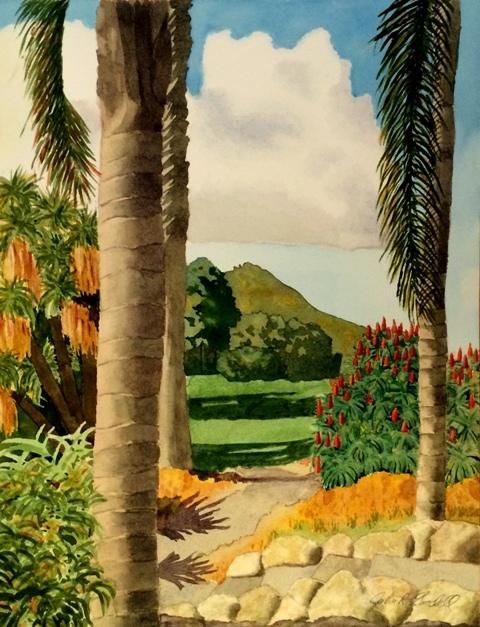 Palm and Aloe Garden Cal Poly